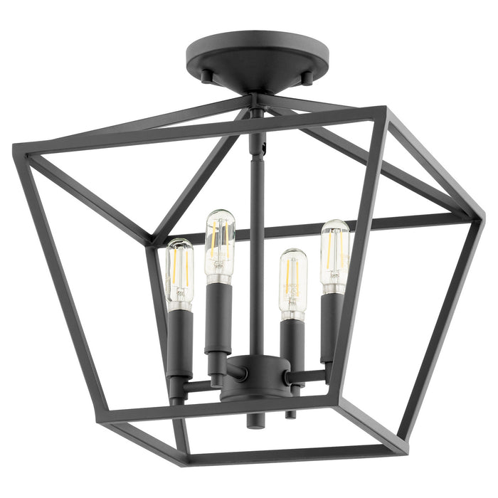 Quorum 304-13-69 Four Light Dual Mount, Textured Black