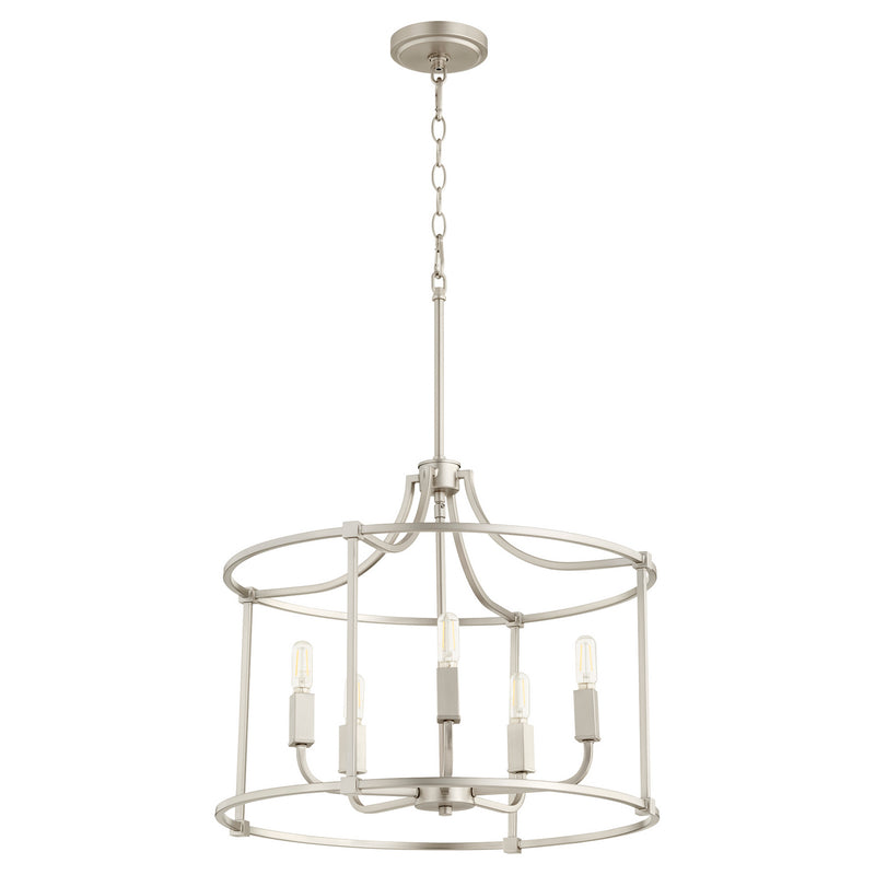 Quorum 646-5-65 Five Light Nook, Satin Nickel