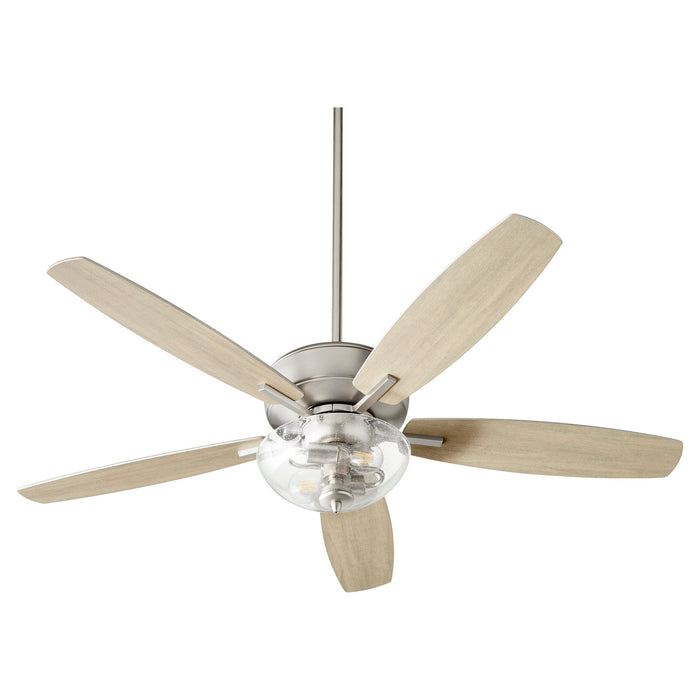Quorum 7052-265 52" Ceiling Fan, Satin Nickel