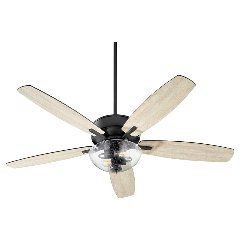 Quorum 7052-269 52" Ceiling Fan, Textured Black