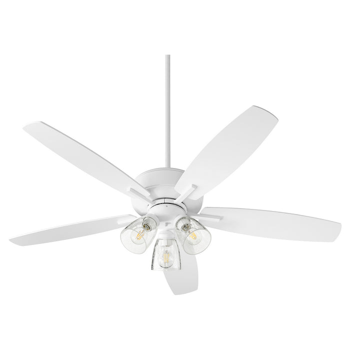 Quorum 7052-308 52" Ceiling Fan, Studio White