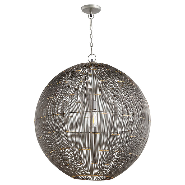 Quorum 831-26-93 One Light Pendant, Charcoal