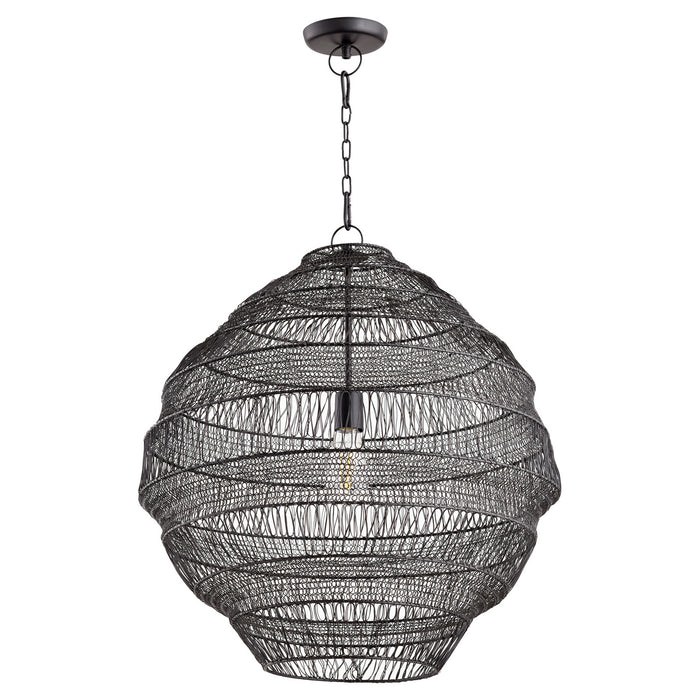 Quorum 832-23-93 One Light Pendant, Charcoal