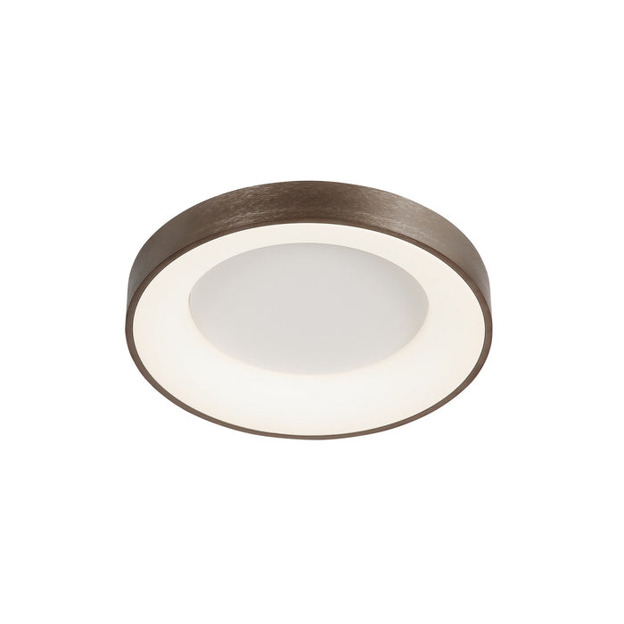 Justice Designs ACR-4050-OPAL-LTBZ LED Flush-Mount, Light Bronze
