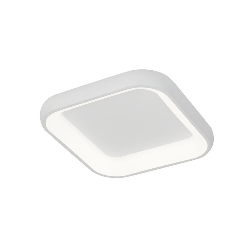 Justice Designs ACR-4071-OPAL-WHTE LED Flush-Mount, Matte White