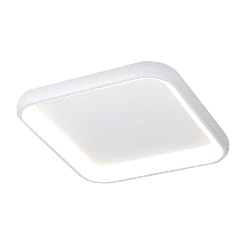 Justice Designs ACR-4072-OPAL-WHTE LED Flush-Mount, Matte White