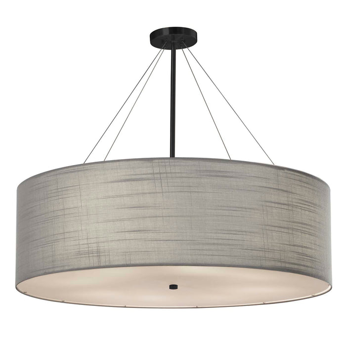 Justice Designs FAB-9594-GRAY-MBLK Eight Light Pendant, Matte Black
