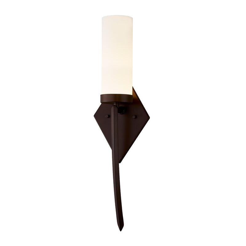 Justice Designs FSN-4031-OPAL-DBRZ LED Wall Sconce, Dark Bronze
