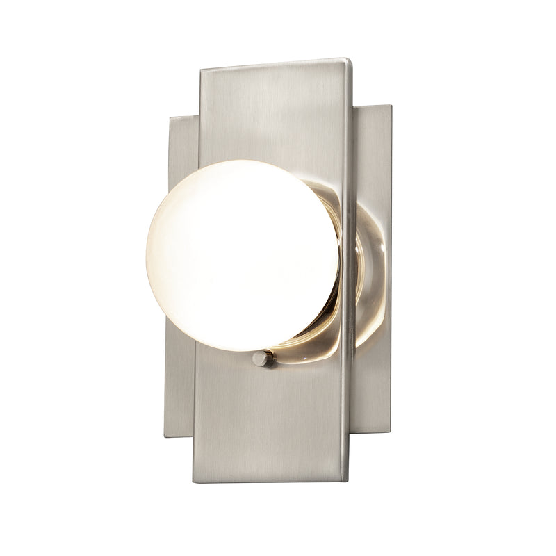 Justice Designs FSN-4041-CLOP-NCKL LED Wall Sconce, Brushed Nickel