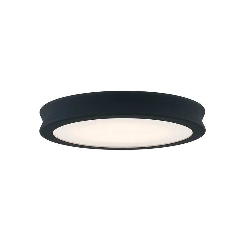 Justice Designs FSN-4181-OPAL-MBTX LED Flush-Mount, Matte Black - Textured