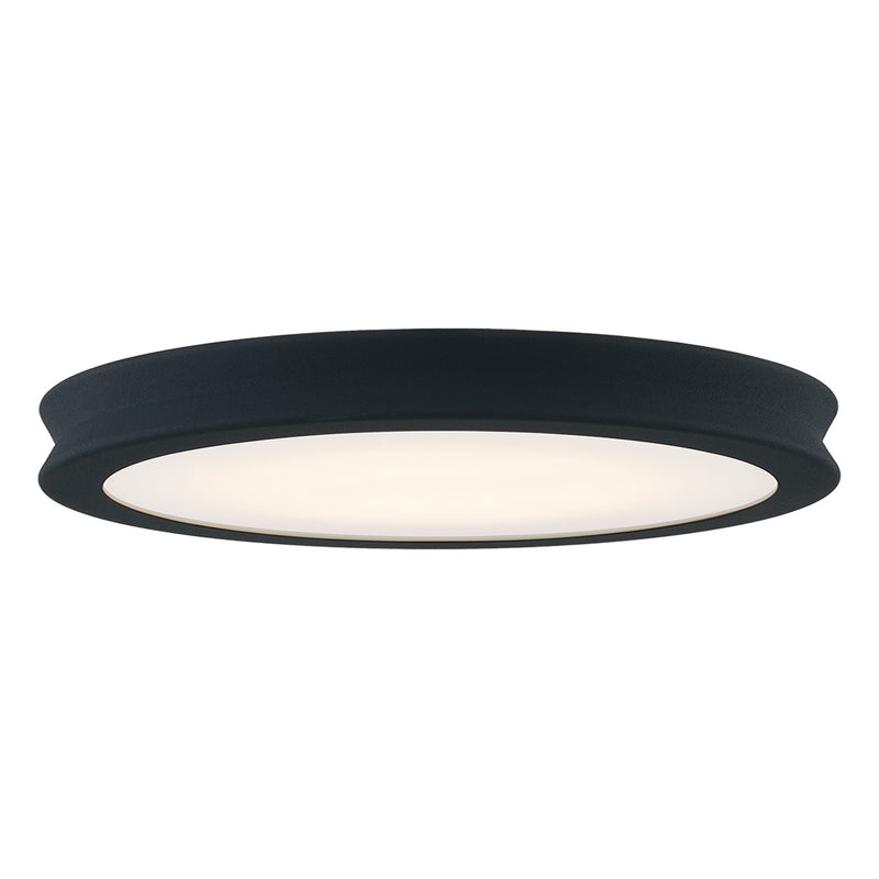 Justice Designs FSN-4182-OPAL-MBTX LED Flush-Mount, Matte Black - Textured