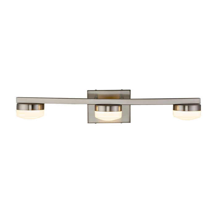 Justice Designs FSN-8993-OPAL-NCKL LED Bath Bar, Brushed Nickel