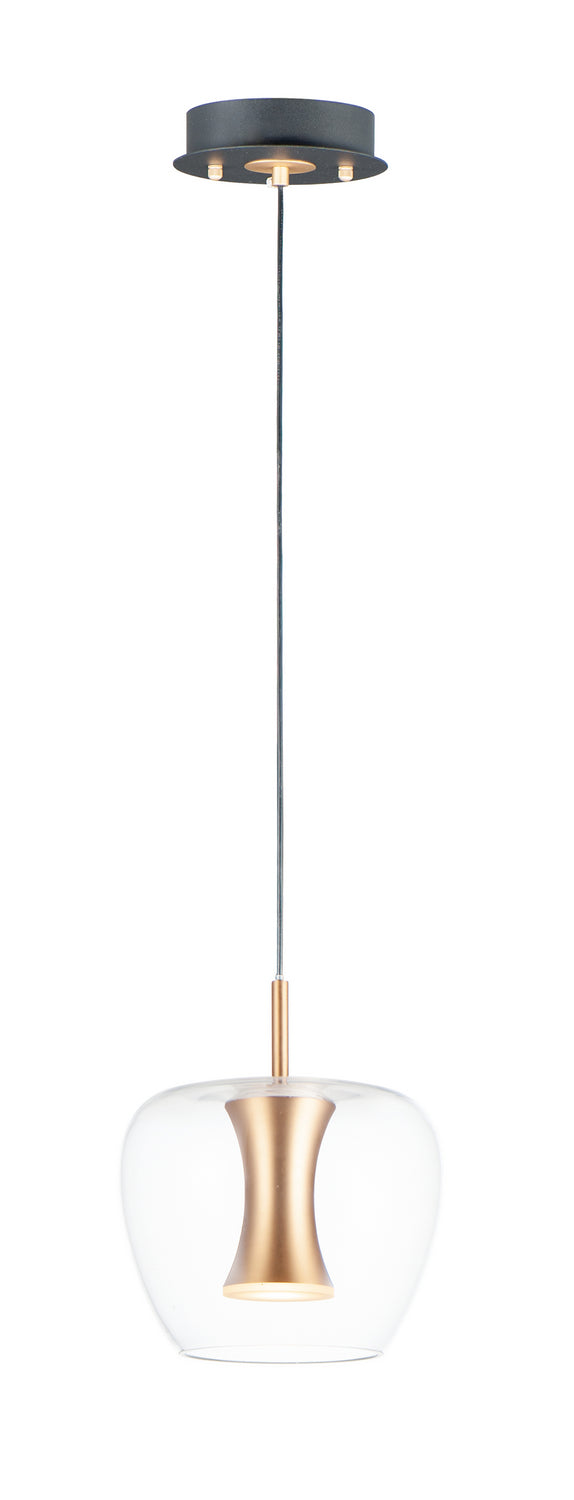 ET2 E24162-18BKGLD LED Pendant, Black / Gold