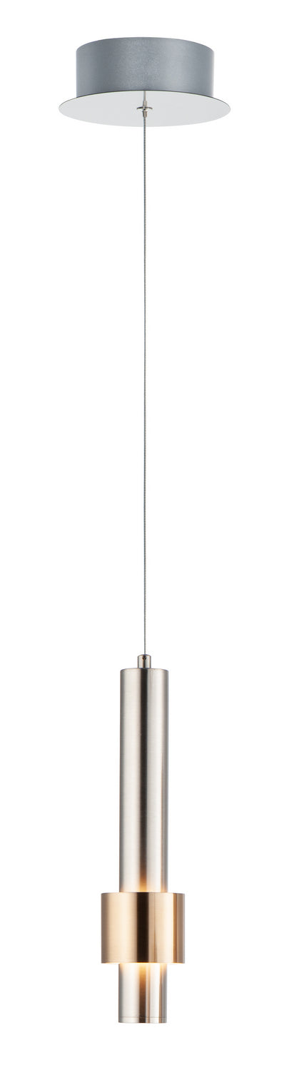 ET2 E24751-SNSBR LED Pendant, Satin Nickel / Satin Brass
