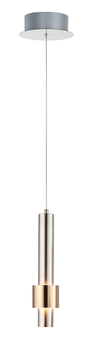 ET2 E24751-SNSBR LED Pendant, Satin Nickel / Satin Brass