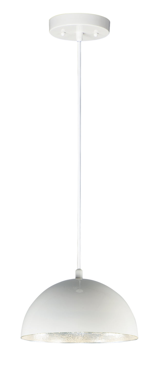 ET2 E24902-GWAL LED Pendant, Gloss White / Aluminum