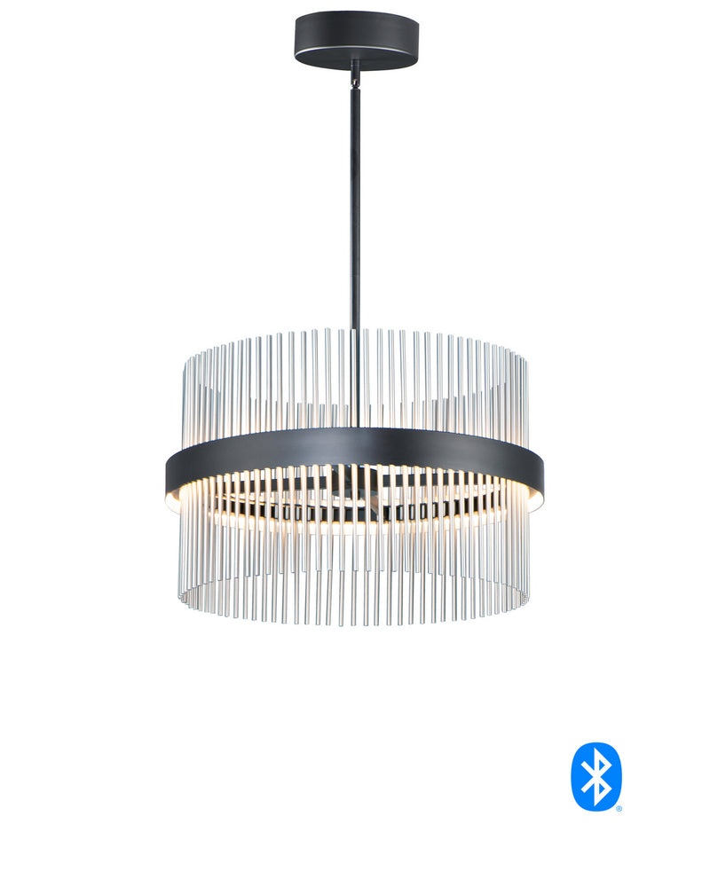 ET2 E34205-BKSN LED Pendant, Black / Satin Nickel