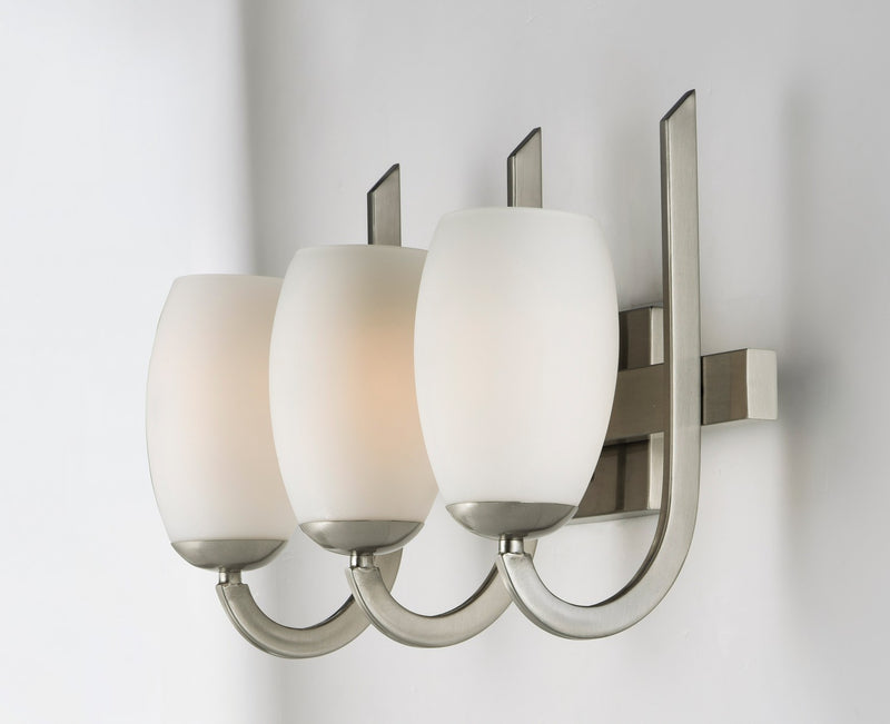 Maxim 21643SWSN Three Light Bath Vanity, Satin Nickel