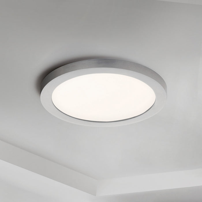 Maxim 57692WTSN LED Flush Mount, Satin Nickel