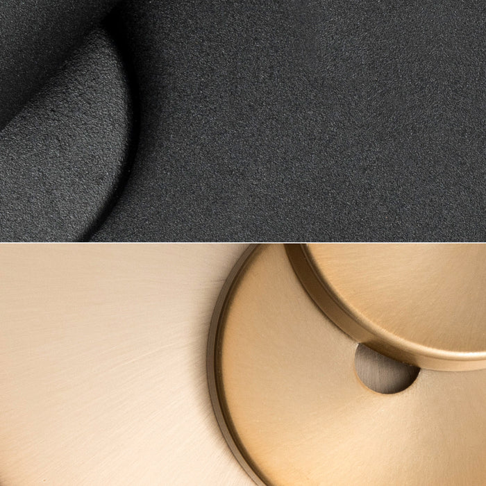 Crystorama BRE-A3631-VG-BF One Light Wall Sconce, Vibrant Gold + Black Forged