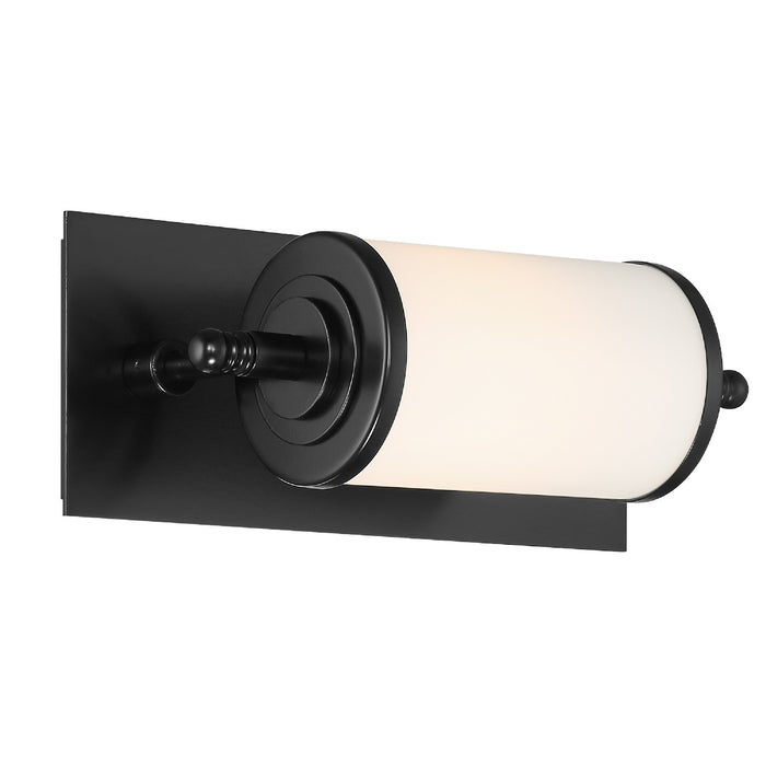 Crystorama FOS-A8050-MK LED Bathroom Vanity, Matte Black