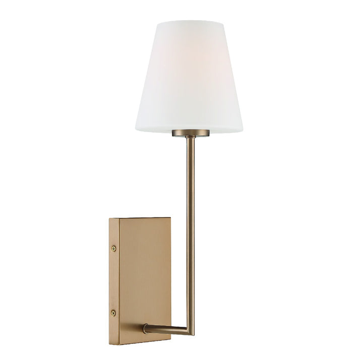 Crystorama LEN-250-OP-VG One Light Wall Sconce, Vibrant Gold