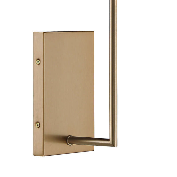 Crystorama LEN-250-OP-VG One Light Wall Sconce, Vibrant Gold
