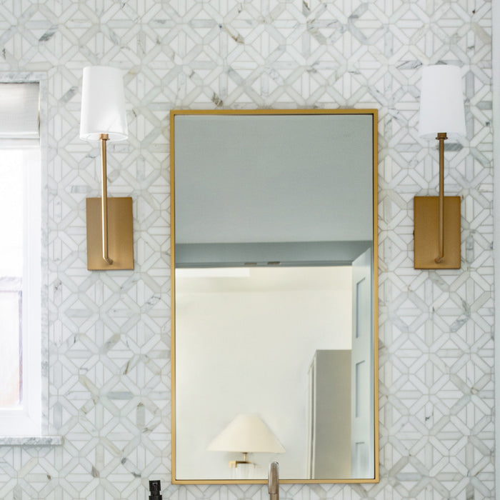 Crystorama LEN-251-VG One Light Wall Sconce, Vibrant Gold