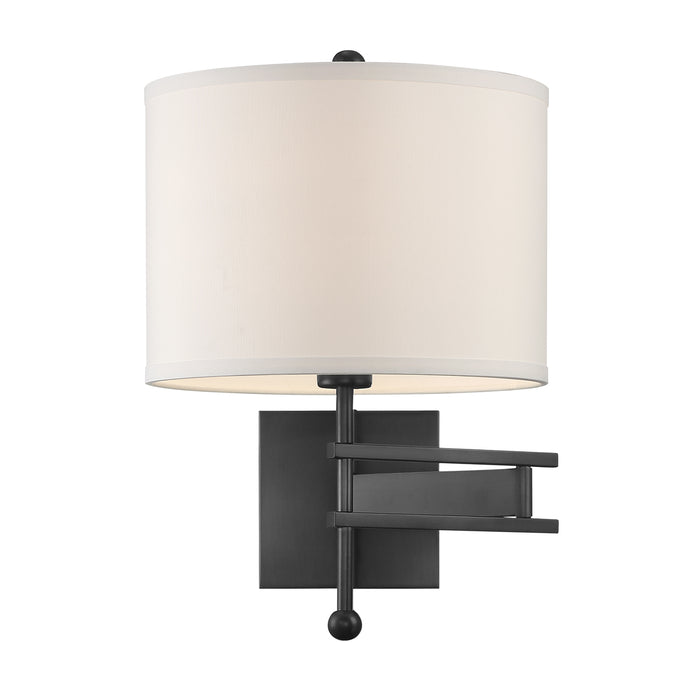 Crystorama MAR-A8031-MK One Light Wall Sconce, Matte Black