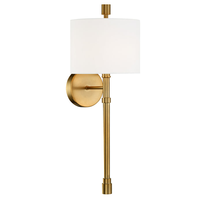 Crystorama RAC-A3501-VG One Light Wall Sconce, Vibrant Gold
