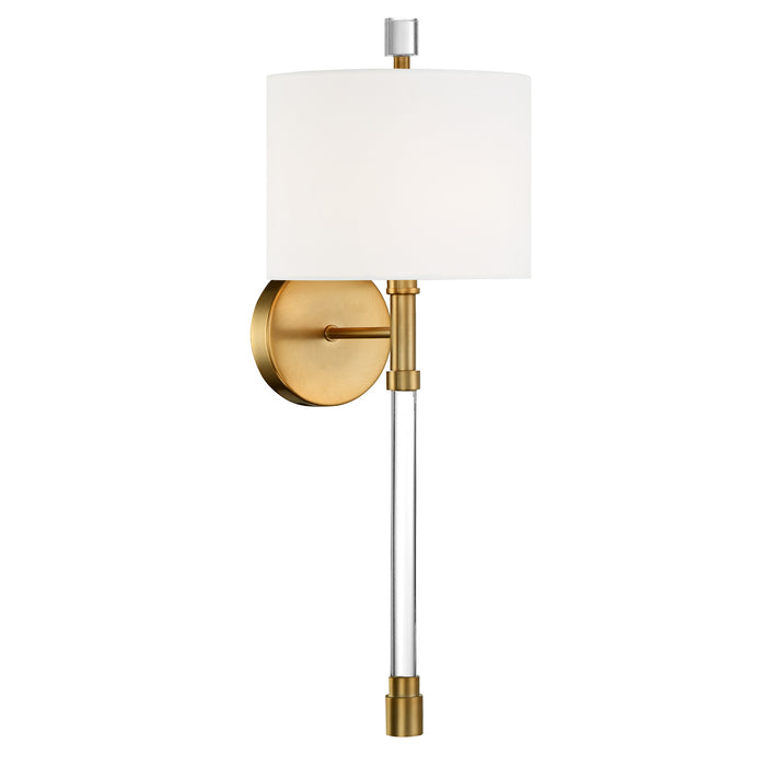 Crystorama RAC-A3501-VG One Light Wall Sconce, Vibrant Gold