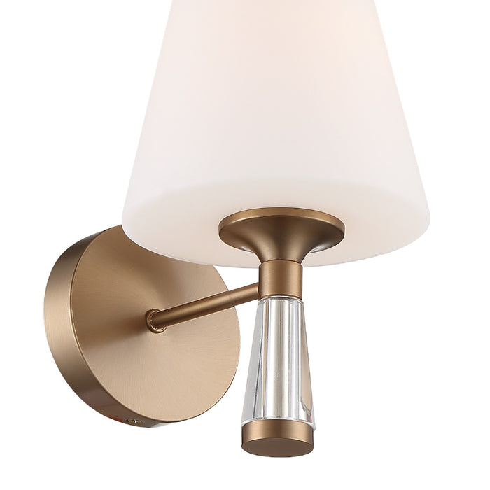 Crystorama RAM-A3401-VG One Light Wall Sconce, Vibrant Gold