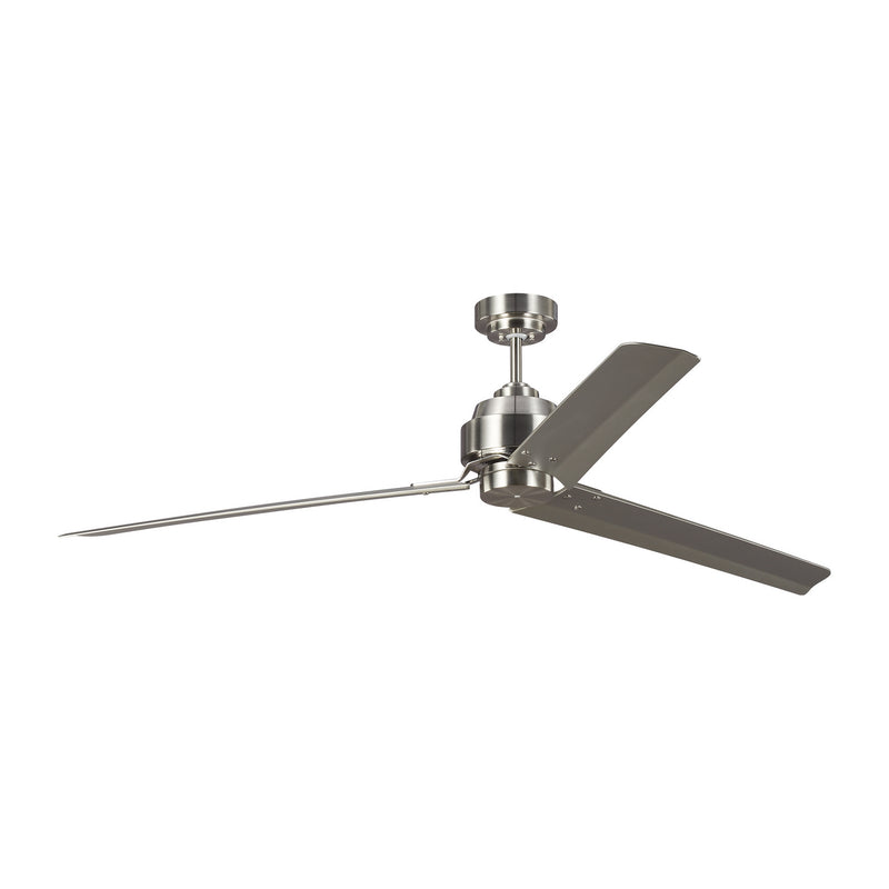 Visual Comfort Fan 3ARR68BS 68``Ceiling Fan, Brushed Steel