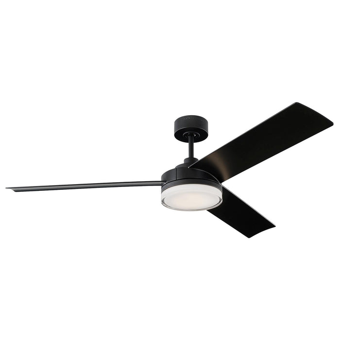 Visual Comfort Fan 3CQR56MBKD 56" Ceiling Fan, Midnight Black