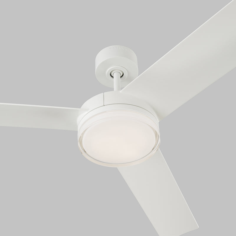 Visual Comfort Fan 3CQR56RZWD 56" Ceiling Fan, Matte White