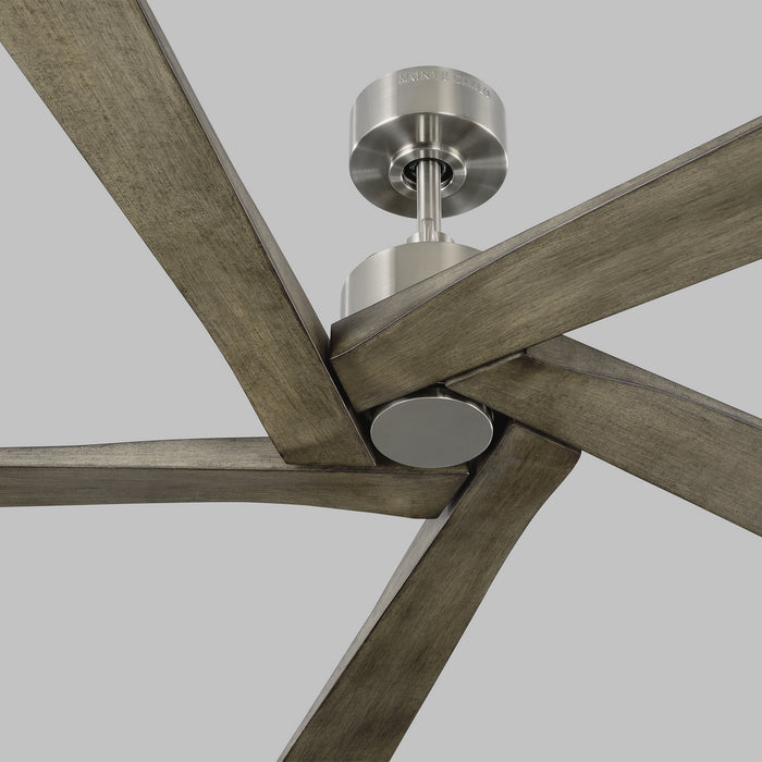 Visual Comfort Fan 5ASPR56BS 56" Ceiling Fan, Brushed Steel