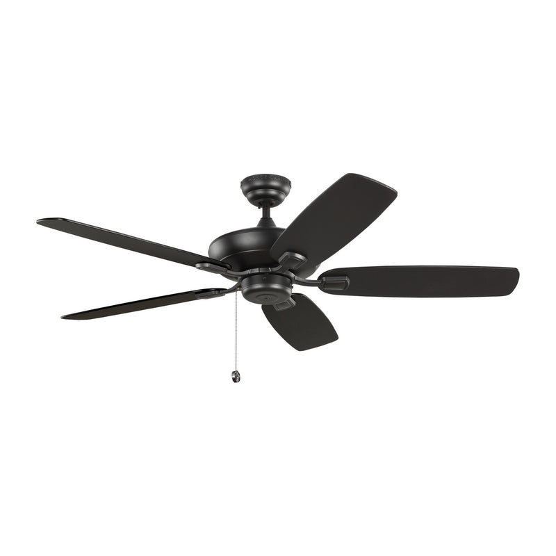 Generation Lighting 5COM52MBK 52" Ceiling Fan, Midnight Black