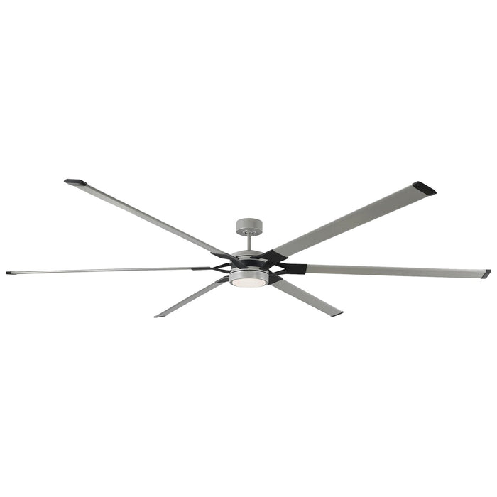Visual Comfort Fan 6LFR96PBSD 96" Ceiling Fan, Painted Brushed Steel