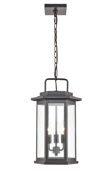 Millennium 2687-PBZ Three Light Outdoor Hanging Lantern, Powder Coated Bronze