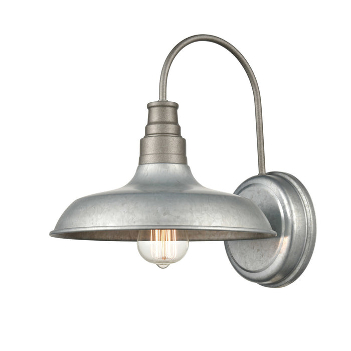 Millennium 2901-GA One Light Outdoor Wall Bracket, Galvanized