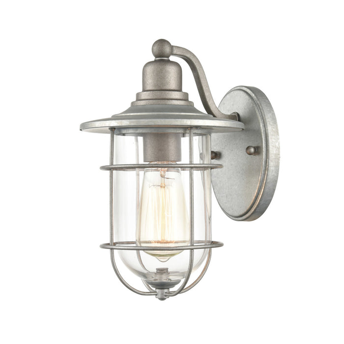 Millennium 2911-GA One Light Outdoor Wall Bracket, Galvanized