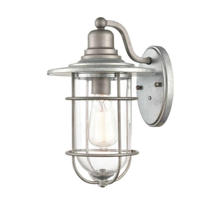Millennium 2921-GA One Light Outdoor Wall Bracket, Galvanized