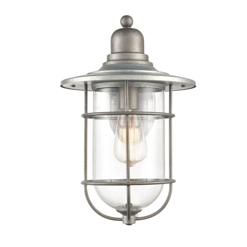 Millennium 2931-GA One Light Outdoor Wall Bracket, Galvanized