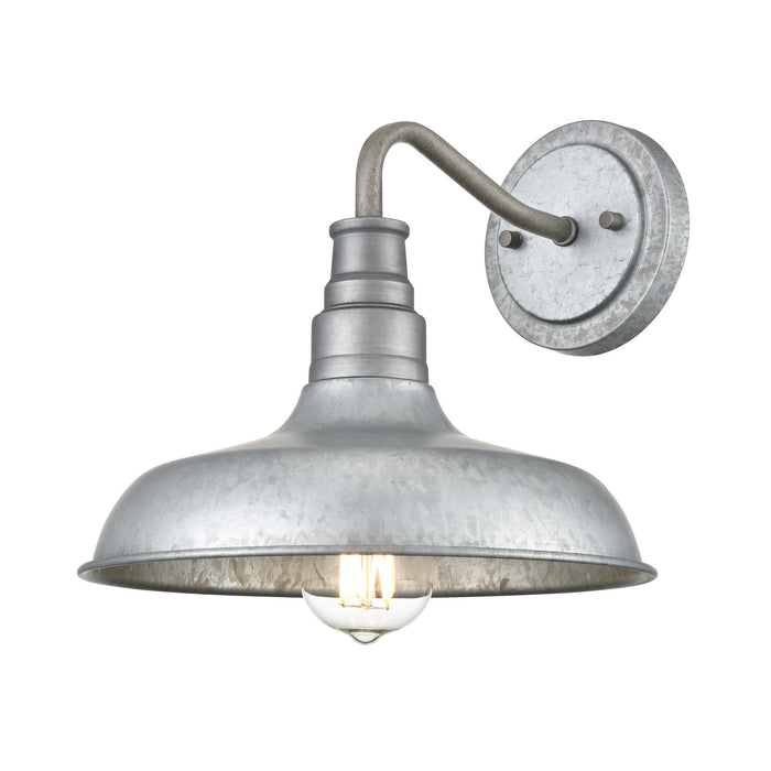 Millennium 2951-GA One Light Outdoor Wall Bracket, Galvanized