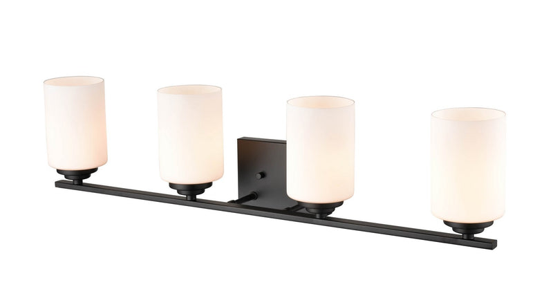 Millennium 3184-MB Four Light Vanity, Matte Black