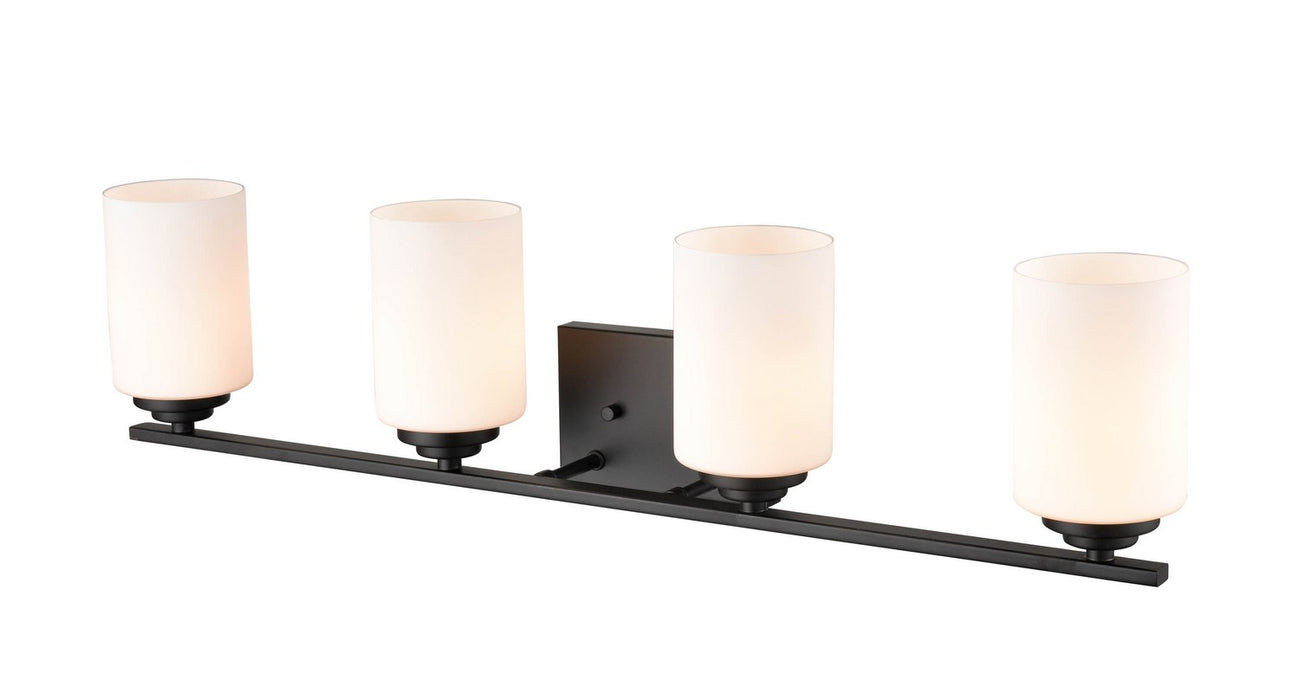 Millennium 3184-MB Four Light Vanity, Matte Black