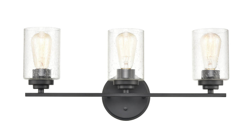Millennium 3683-MB Three Light Vanity, Matte Black