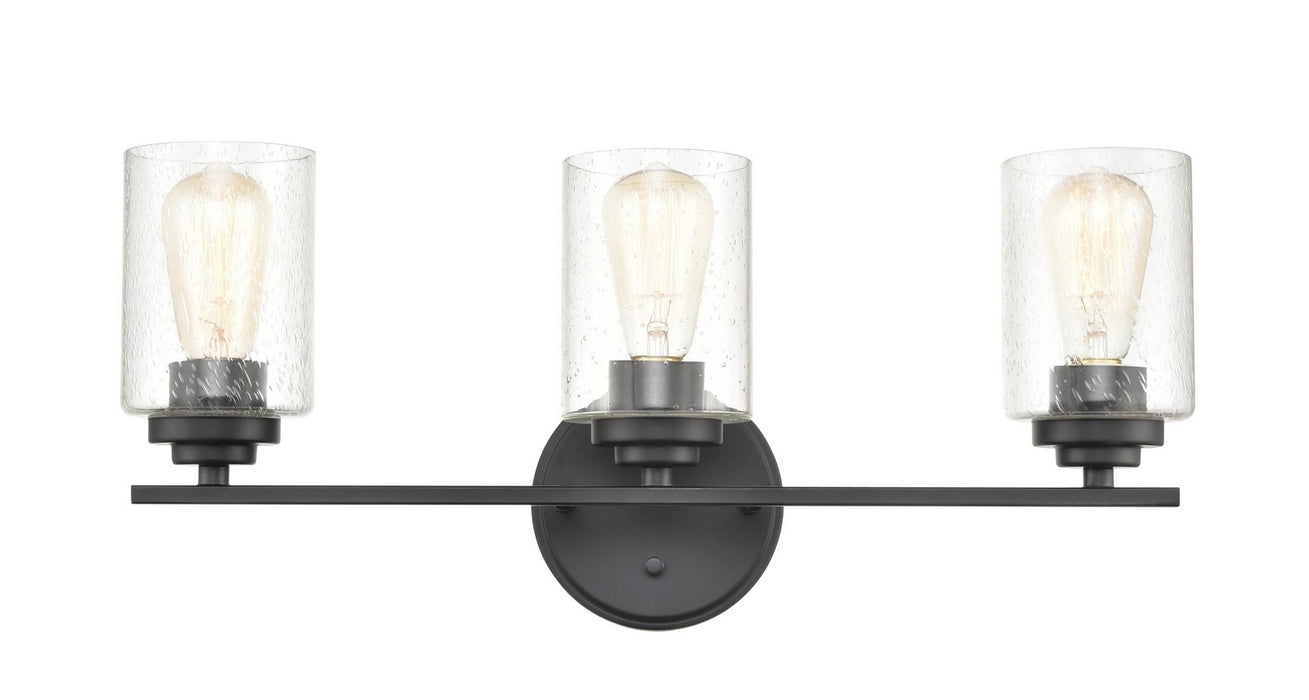 Millennium 3683-MB Three Light Vanity, Matte Black