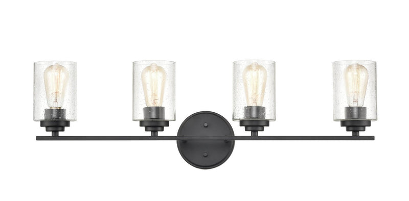 Millennium 3684-MB Four Light Vanity, Matte Black