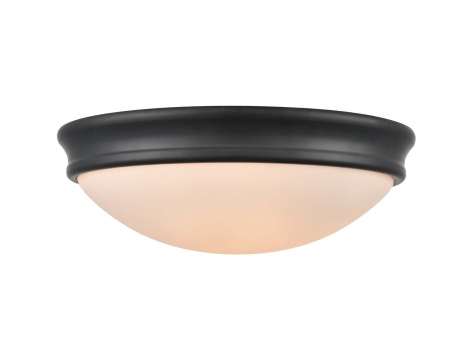 Millennium 5223-MB Two Light Flushmount, Matte Black